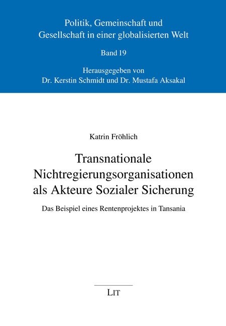 Transnationale Nichtregierungsorganisationen als Akteure Sozialer Sicherung (Paperback)