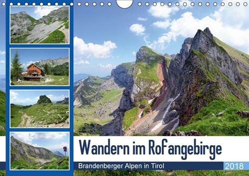 Wandern im Rofangebirge - Brandenberger Alpen in Tirol (Wandkalender 2018 DIN A4 quer) (Calendar)