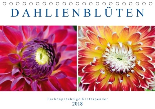 Dahlienbluten - Farbenprachtige Kraftspender (Tischkalender 2018 DIN A5 quer) (Calendar)