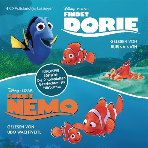Findet Nemo - Findet Dorie, 4 Audio-CDs (CD-Audio)