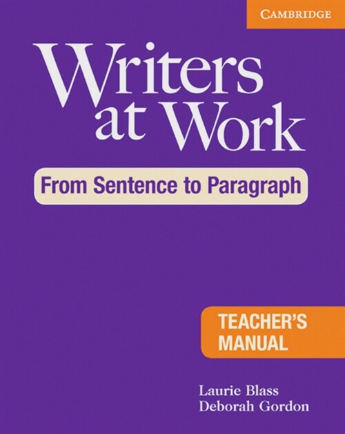 From Sentence to Paragraph, Teachers Manual (Paperback)