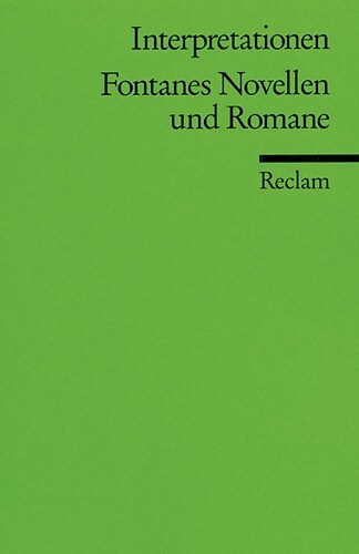 Fontanes Novellen und Romane (Paperback)