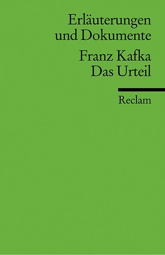 Franz Kafka Das Urteil (Paperback)