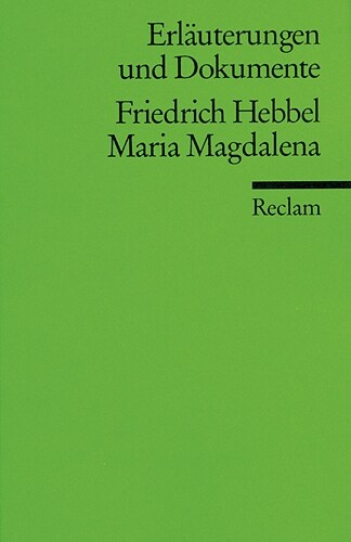 Friedrich Hebbel Maria Magdalena (Paperback)