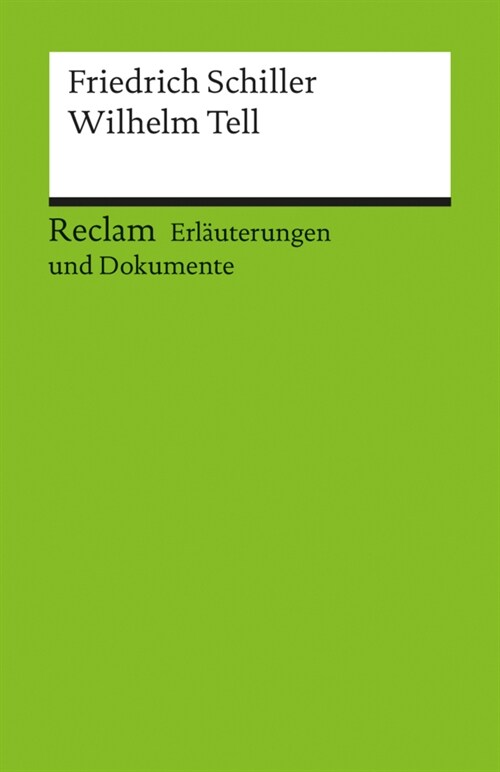 Friedrich Schiller Wilhelm Tell (Paperback)