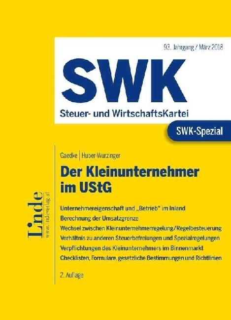 Der Kleinunternehmer im UStG (Paperback)