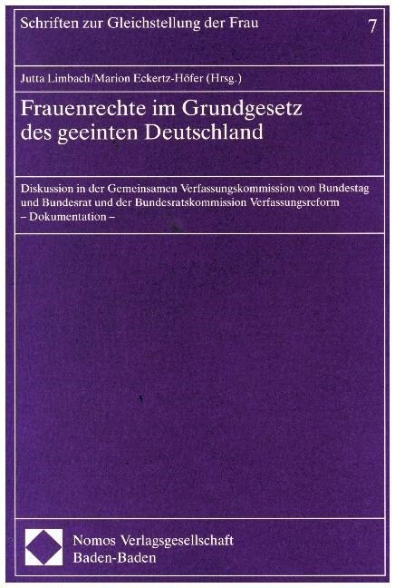 Frauenrechte im Grundgesetz des geeinten Deutschlands (Paperback)