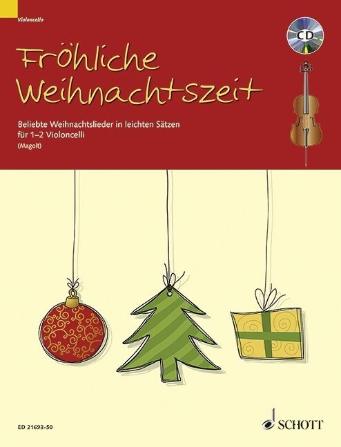 Frohliche Weihnachtszeit, 1-2 Violoncelli, m. Audio-CD (Sheet Music)