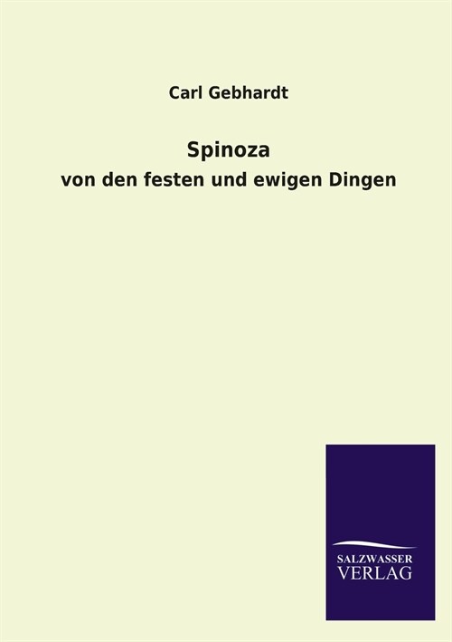 Spinoza (Paperback)