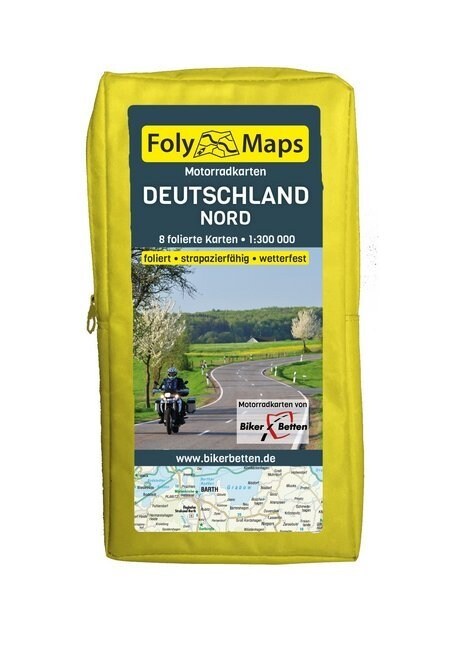 FolyMaps Motorradkarten Deutschland Nord (Sheet Map)