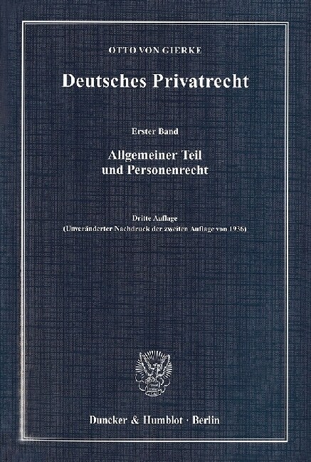 Deutsches Privatrecht. 4 Bande., 4 Tle. (Hardcover)