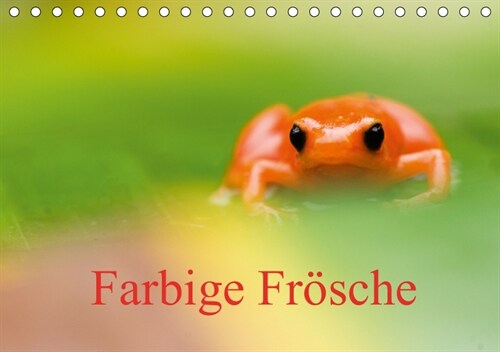 Farbige Frosche (Tischkalender 2019 DIN A5 quer) (Calendar)