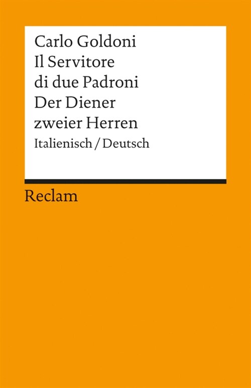 Der Diener zweier Herren. Il Servitore di due Padroni (Paperback)