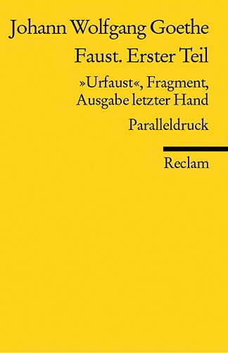 [중고] Faust. Erster Teil (Paperback)
