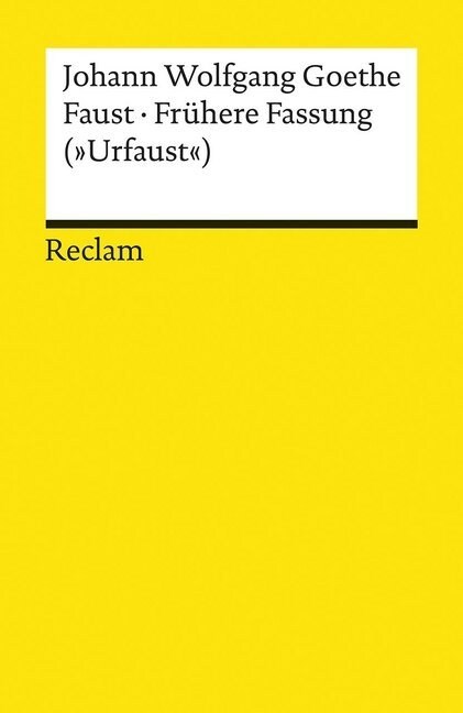 Faust - Fruhere Fassung (Urfaust) (Paperback)