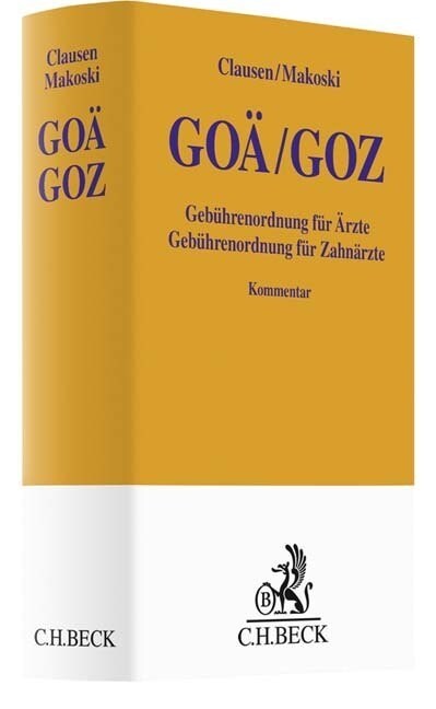 GOA / GOZ, Kommentar (Hardcover)