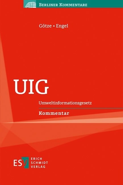 UIG (Umweltinformationsgesetz), Kommentar (Hardcover)