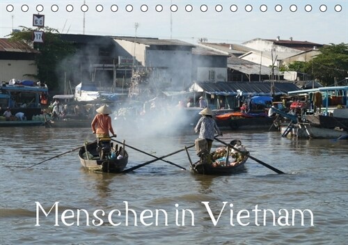 Menschen in Vietnam (Tischkalender 2018 DIN A5 quer) (Calendar)