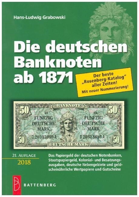 Die deutschen Banknoten ab 1871 (Paperback)