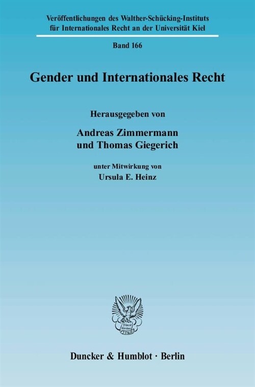 Gender Und Internationales Recht (Paperback)