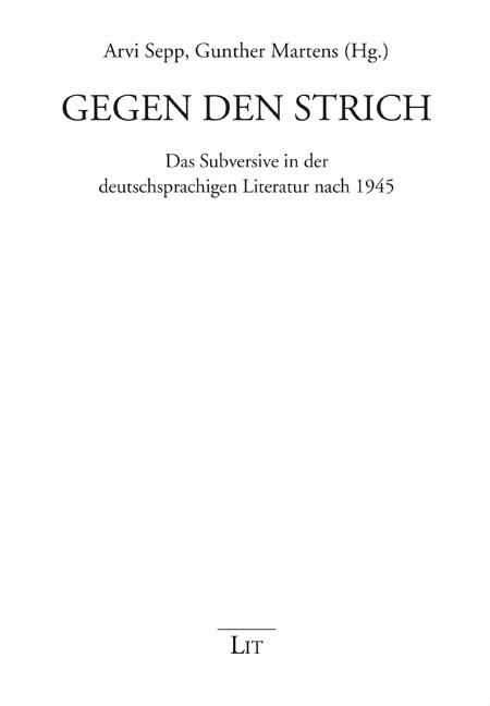 Gegen den Strich (Paperback)