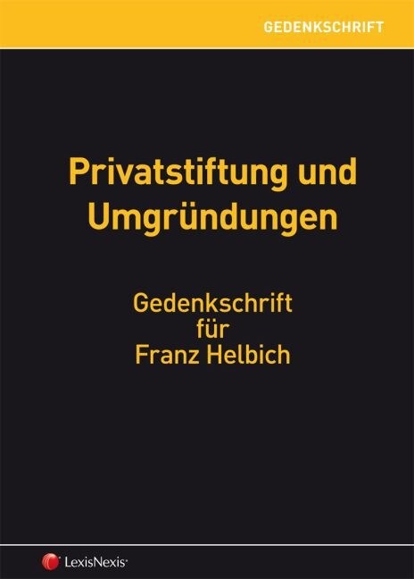 Gedenkschrift Franz Helbich (Hardcover)