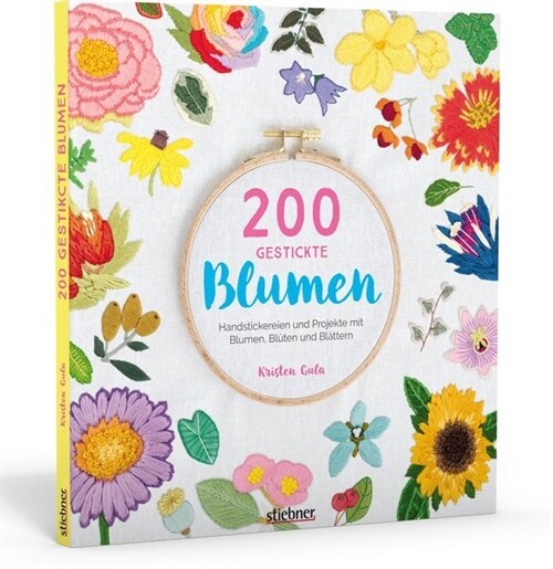 200 gestickte Blumen (Paperback)