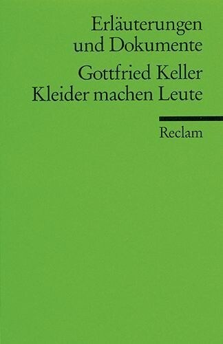 Gottfried Keller Kleider machen Leute (Paperback)