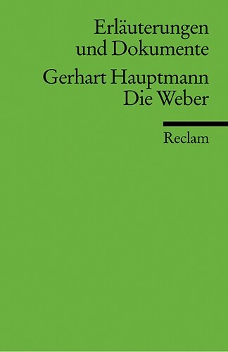 Gerhart Hauptmann Die Weber (Paperback)