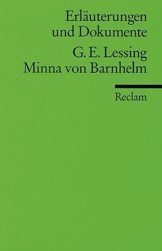 Gotthold E. Lessing Minna von Barnhelm (Paperback)