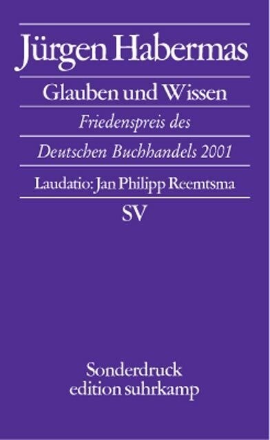 [중고] Glauben und Wissen (Paperback)