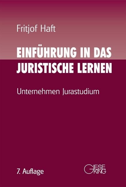 Einfuhrung in das juristische Lernen (Hardcover)