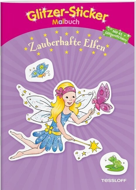 Glitzer-Sticker-Malbuch. Zauberhafte Elfen (Pamphlet)