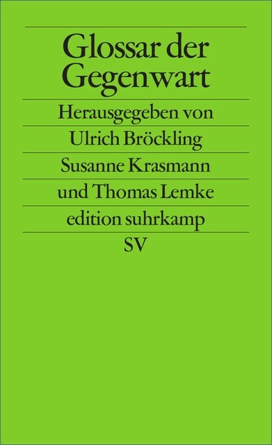 Glossar der Gegenwart (Paperback)
