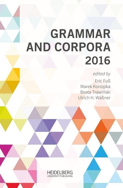 Grammar and Corpora 2016 (Paperback)