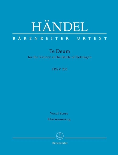 Dettinger Te Deum HWV 283 (Sheet Music)