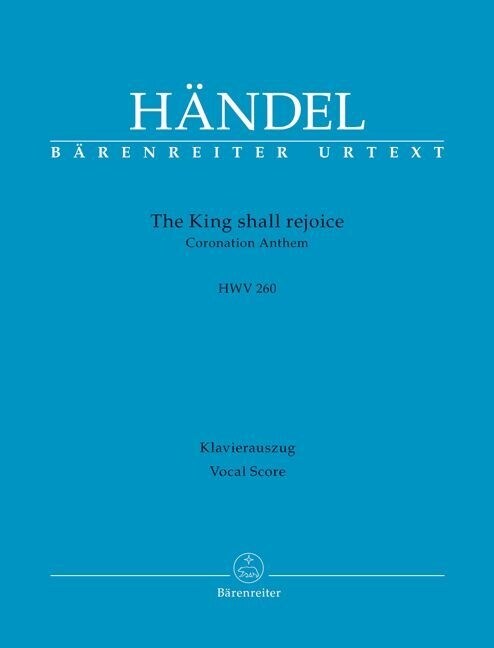 The King shall rejoice, Klavierauszug (Sheet Music)