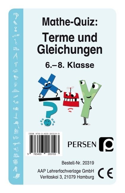 Mathe-Quiz: Terme und Gleichungen (Kartenspiel) (Game)