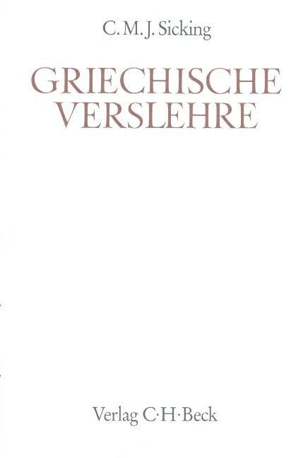 Griechische Verslehre (Hardcover)