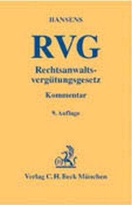 Rechtsanwaltsvergutungsgesetz (RVG) (Hardcover)