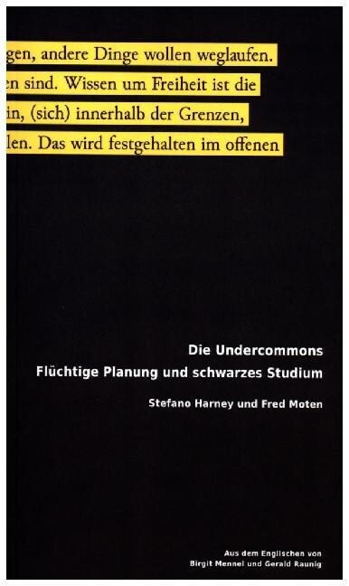Die Undercommons (Paperback)