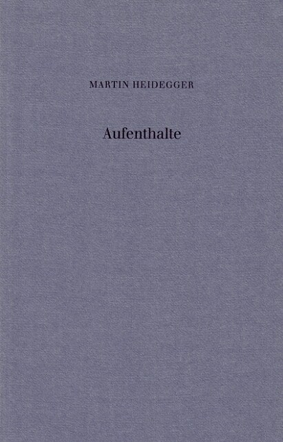 Aufenthalte (Paperback)