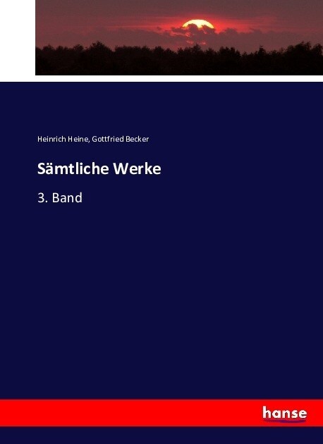 S?tliche Werke: 3. Band (Paperback)