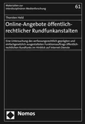 Online-Angebote offentlich-rechtlicher Rundfunkanstalten (Paperback)