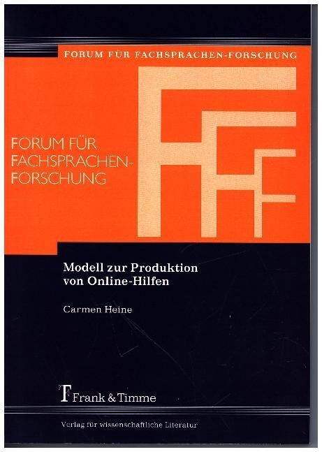 Modell zur Produktion von Online-Hilfen (Paperback)