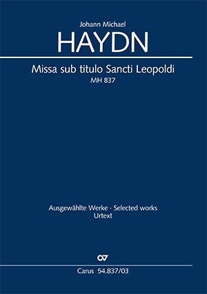 Missa sub titulo Sancti Leopoldi MH 837, Klavierauszug (Sheet Music)