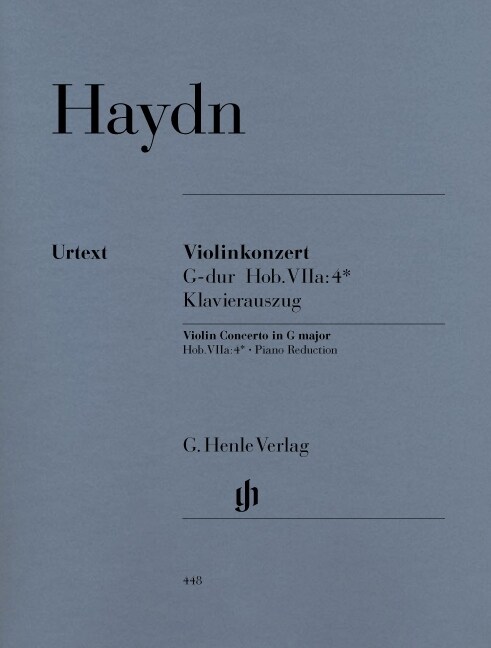 Violinkonzert G-Dur Hob. VIIa:4, Klavierauszug (Sheet Music)