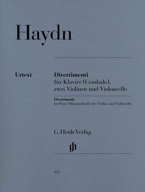 Divertimenti fur Klavier (Cembalo), Ausgabe fur Klavierquartett (Sheet Music)