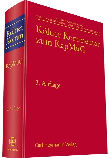 Kolner Kommentar zum KapMuG (Hardcover)