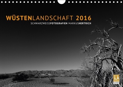 Wustenlandschaft 2018 Schwarzweiss (Wandkalender 2018 DIN A4 quer) (Calendar)